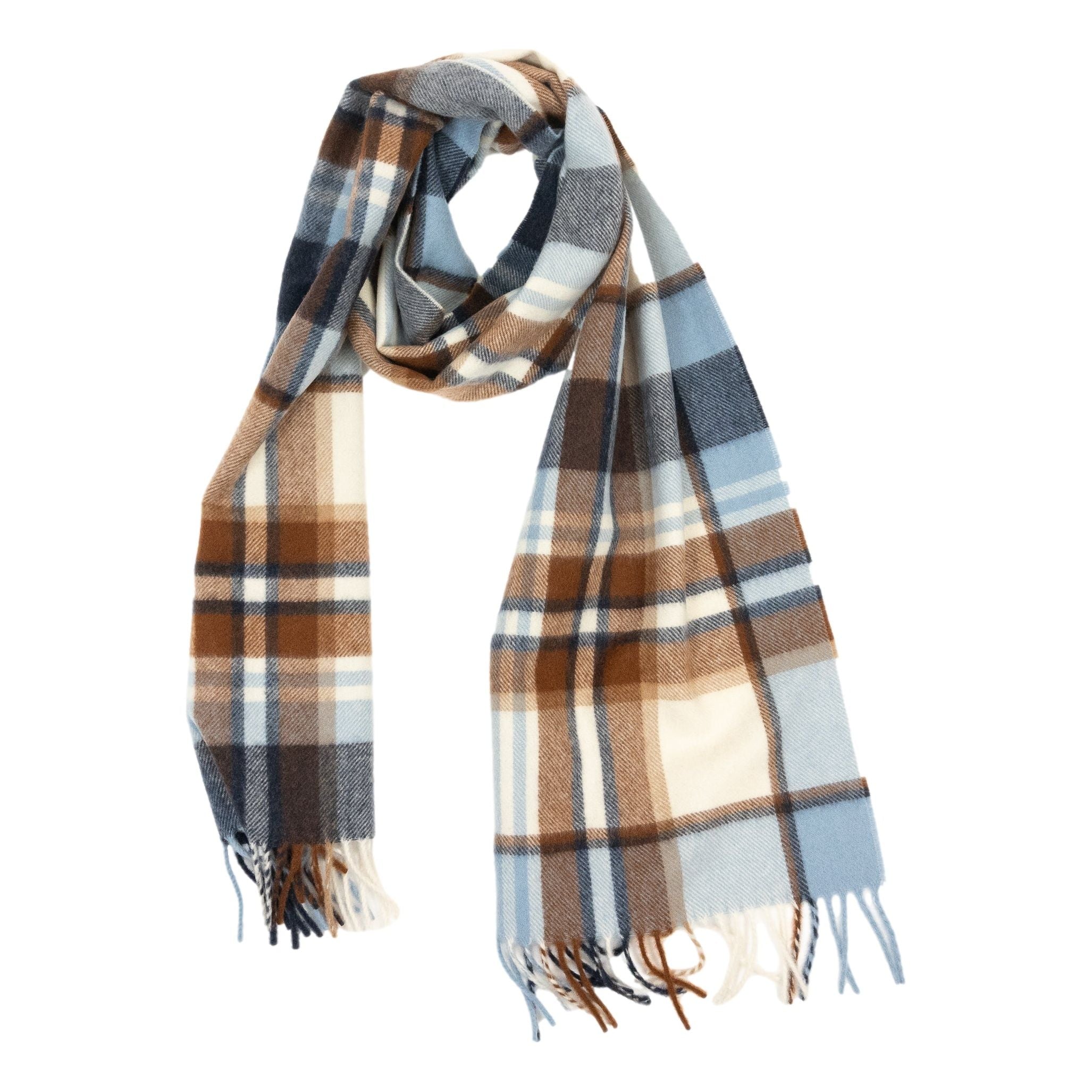 Classic 100% Plaid Cashmere Scarf