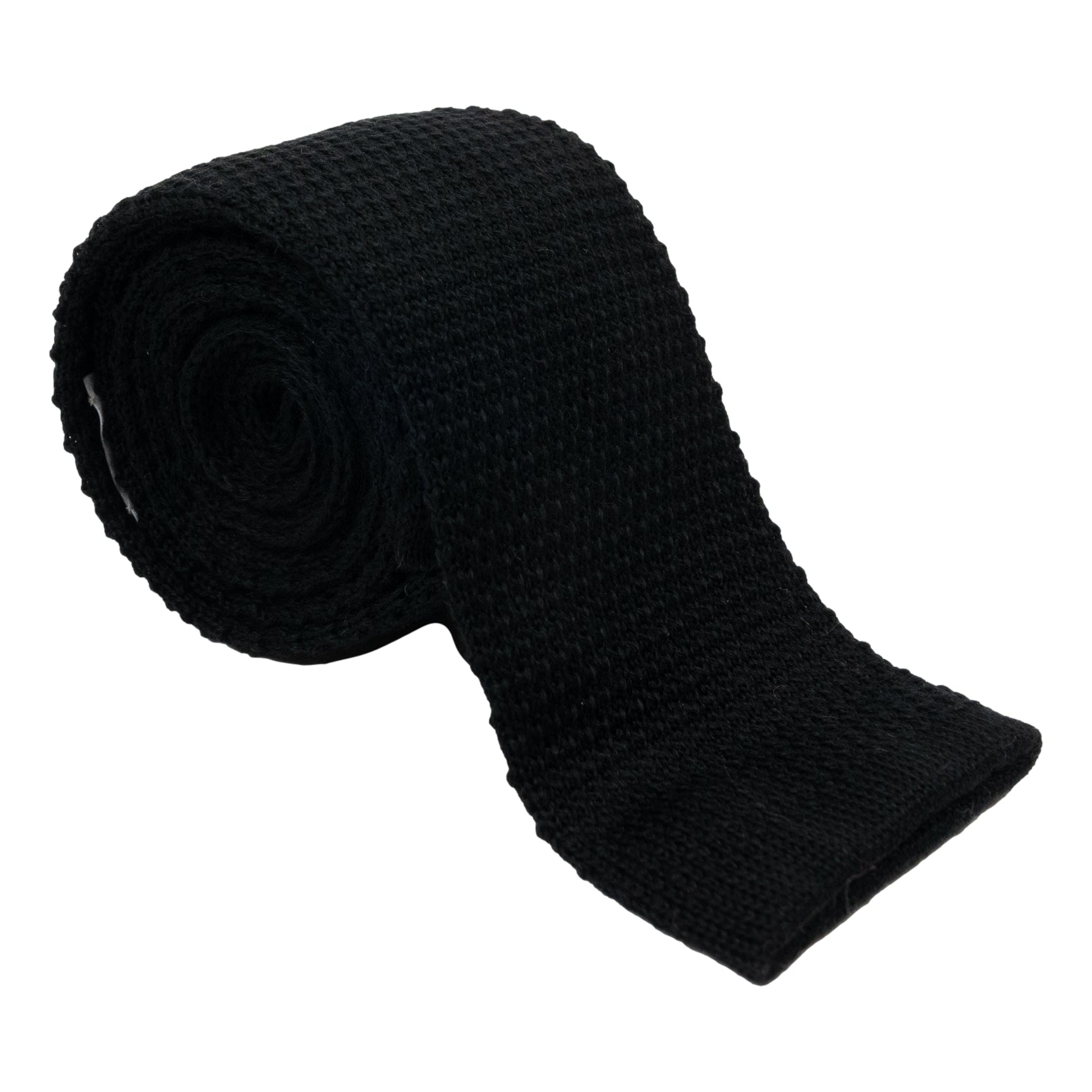 Solid Wool Knitted Tie