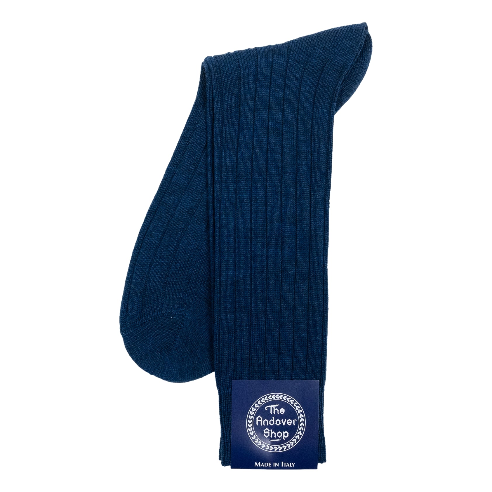 Mid-calf Ribbed Wool Dress Socks