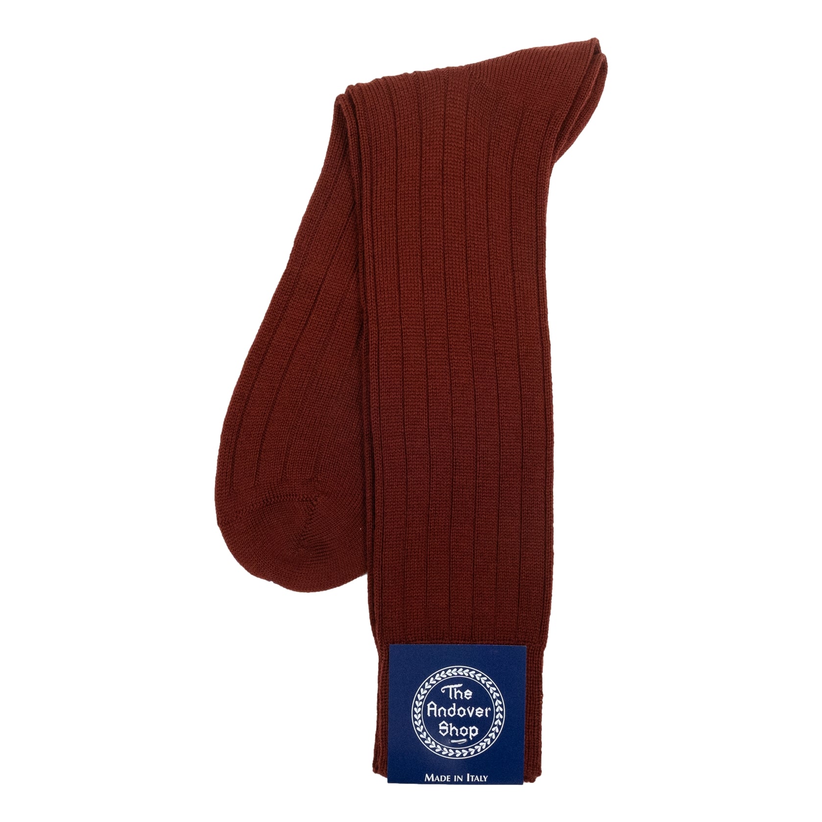 Mid-calf Ribbed Wool Dress Socks