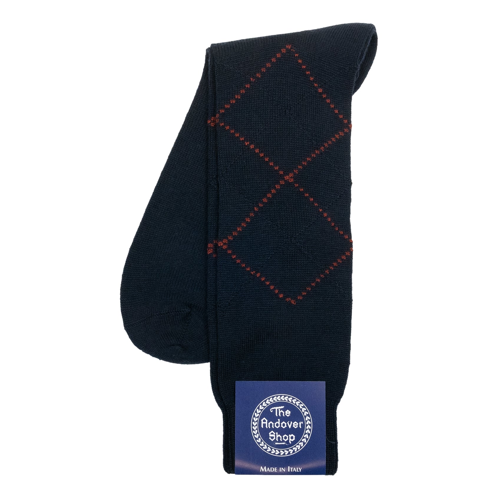 Mid-calf Argyle Wool Dress Socks