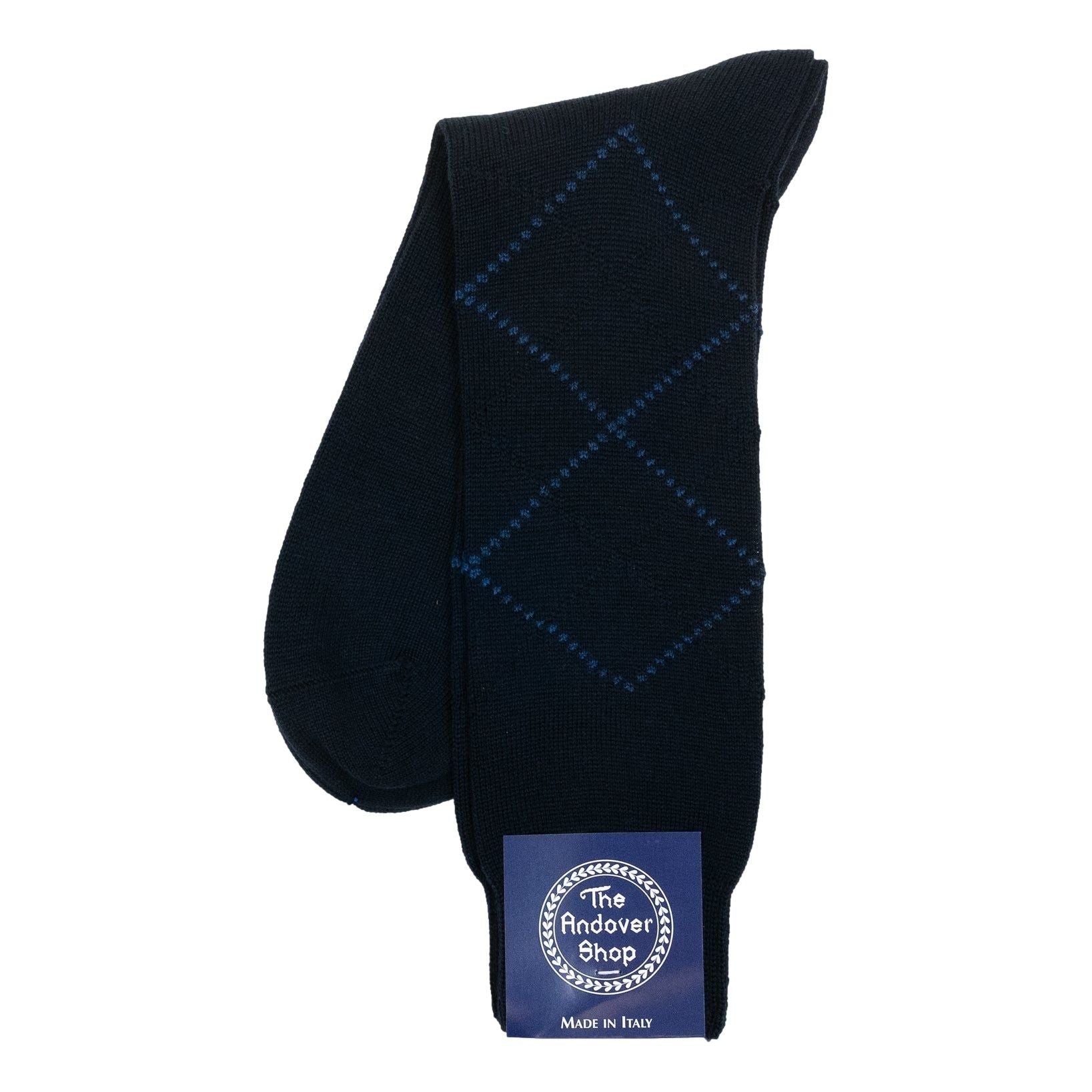 Mid-calf Argyle Wool Dress Socks