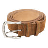 Suede Calfskin Belt with Brushed Nickel Buckle