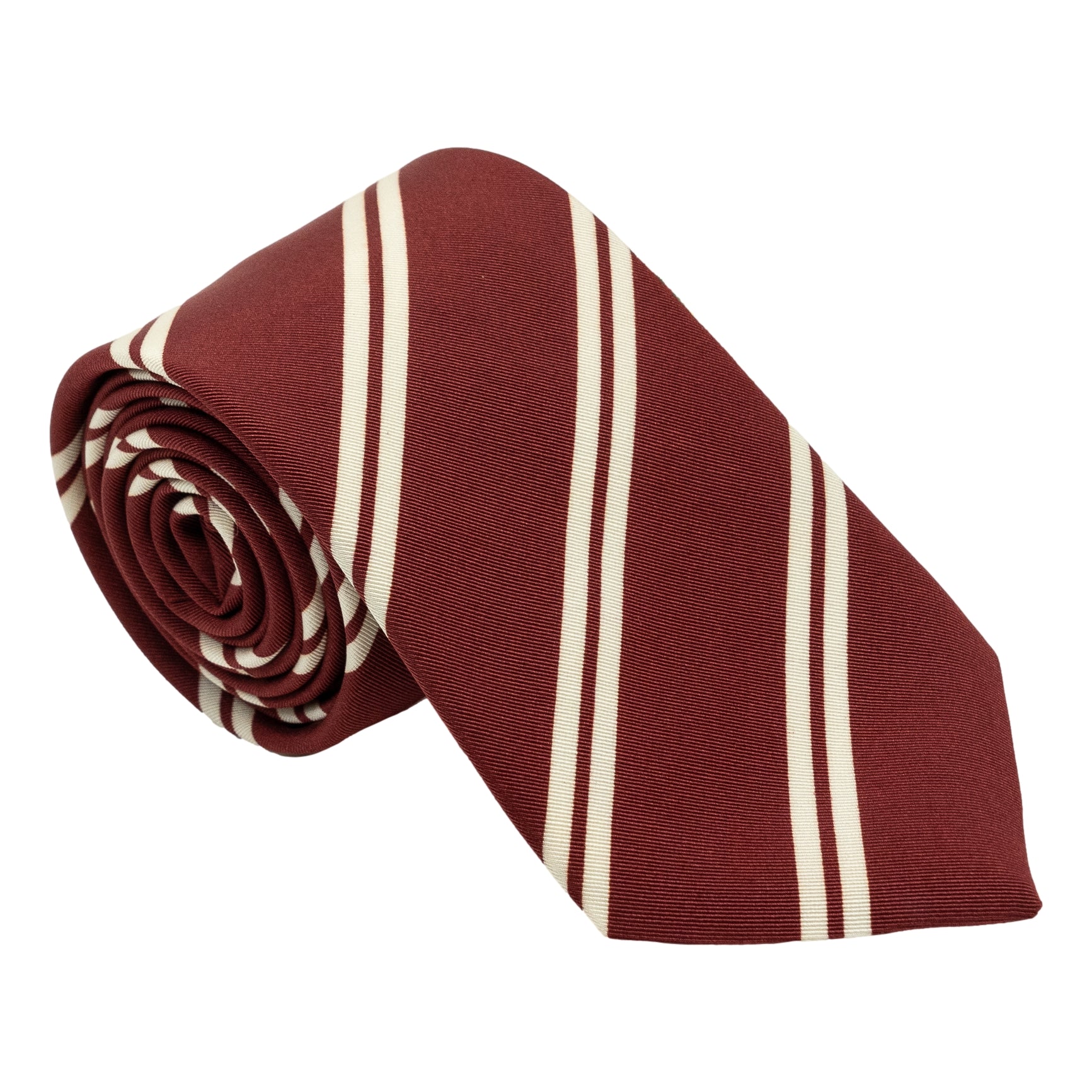 Double Stripe Irish Poplin Tie