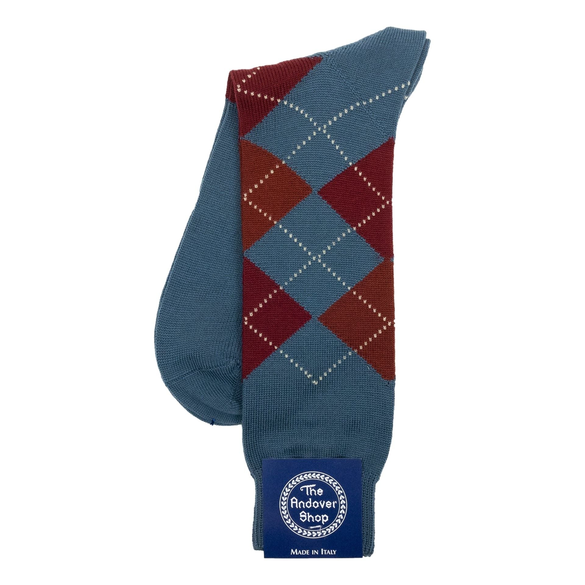 Mid-calf Argyle Wool Dress Socks