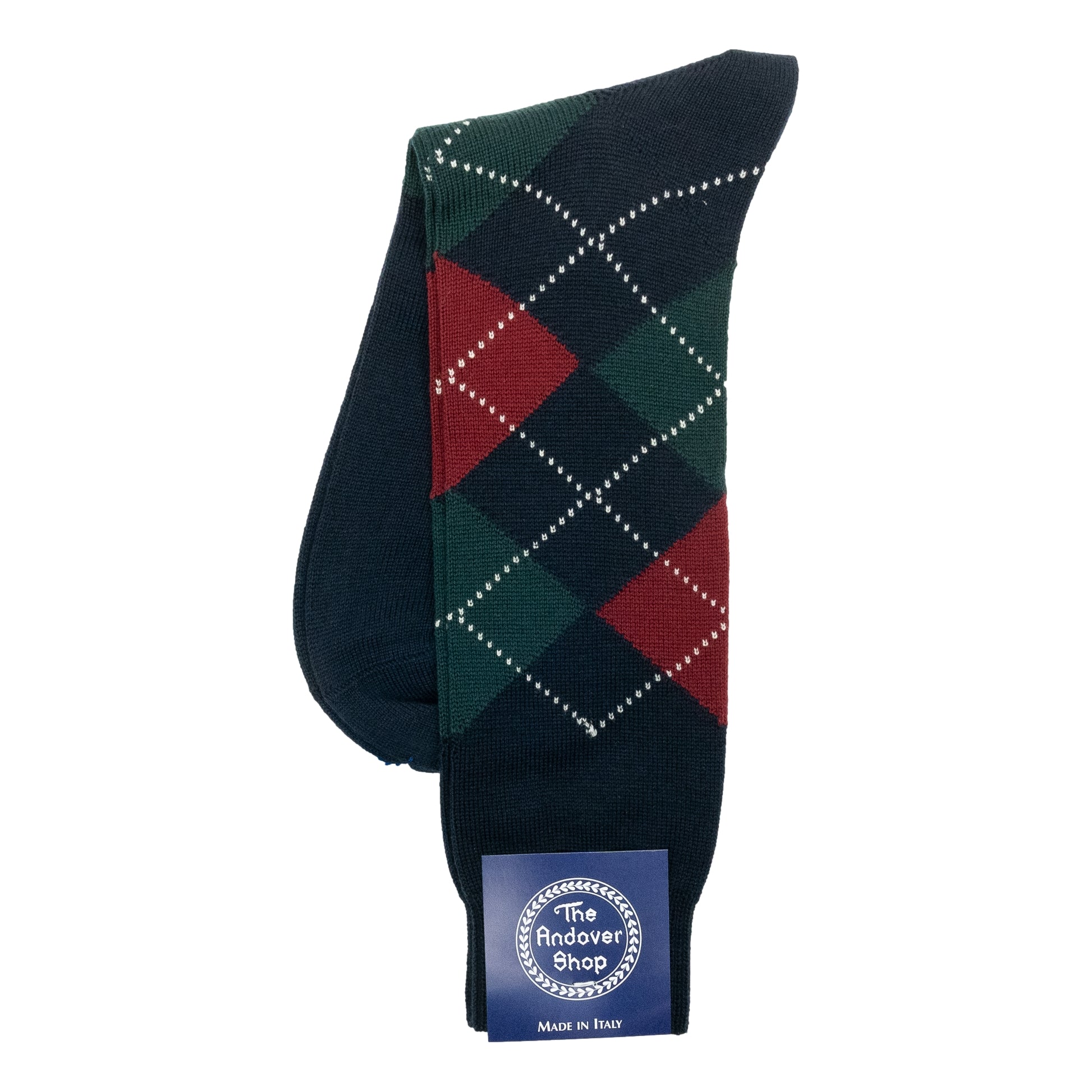 Mid-calf Argyle Wool Dress Socks