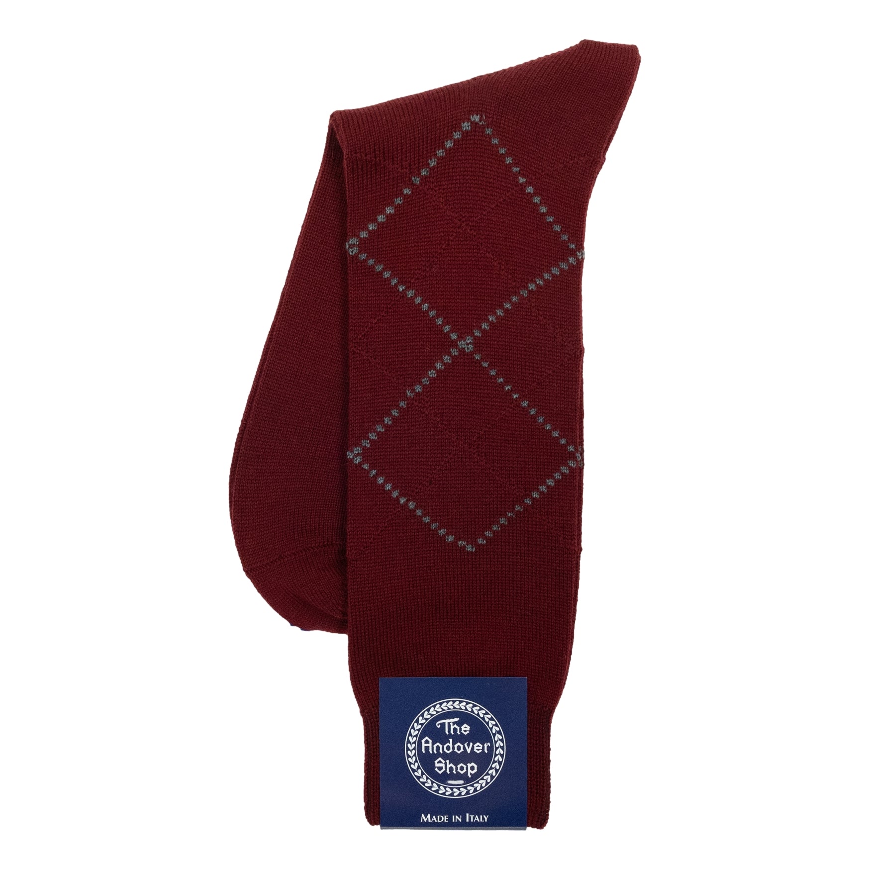 Mid-calf Argyle Wool Dress Socks