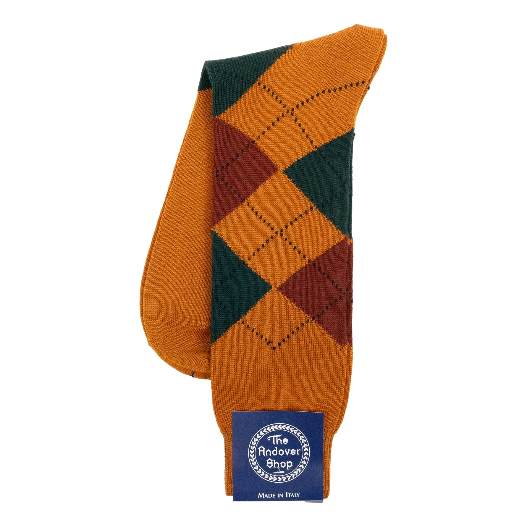 Mid-calf Argyle Wool Dress Socks