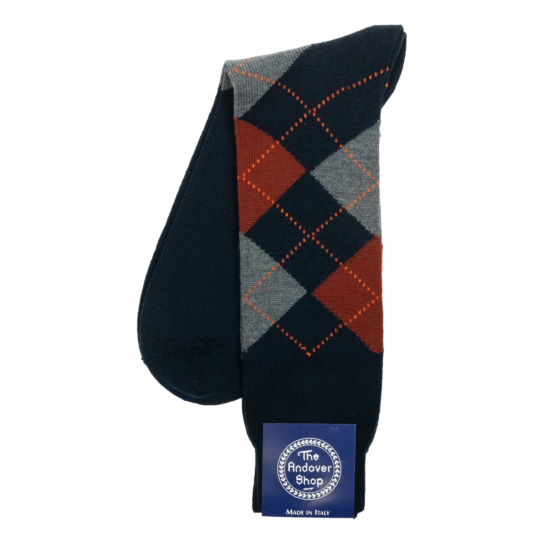 Mid-calf Argyle Wool Dress Socks