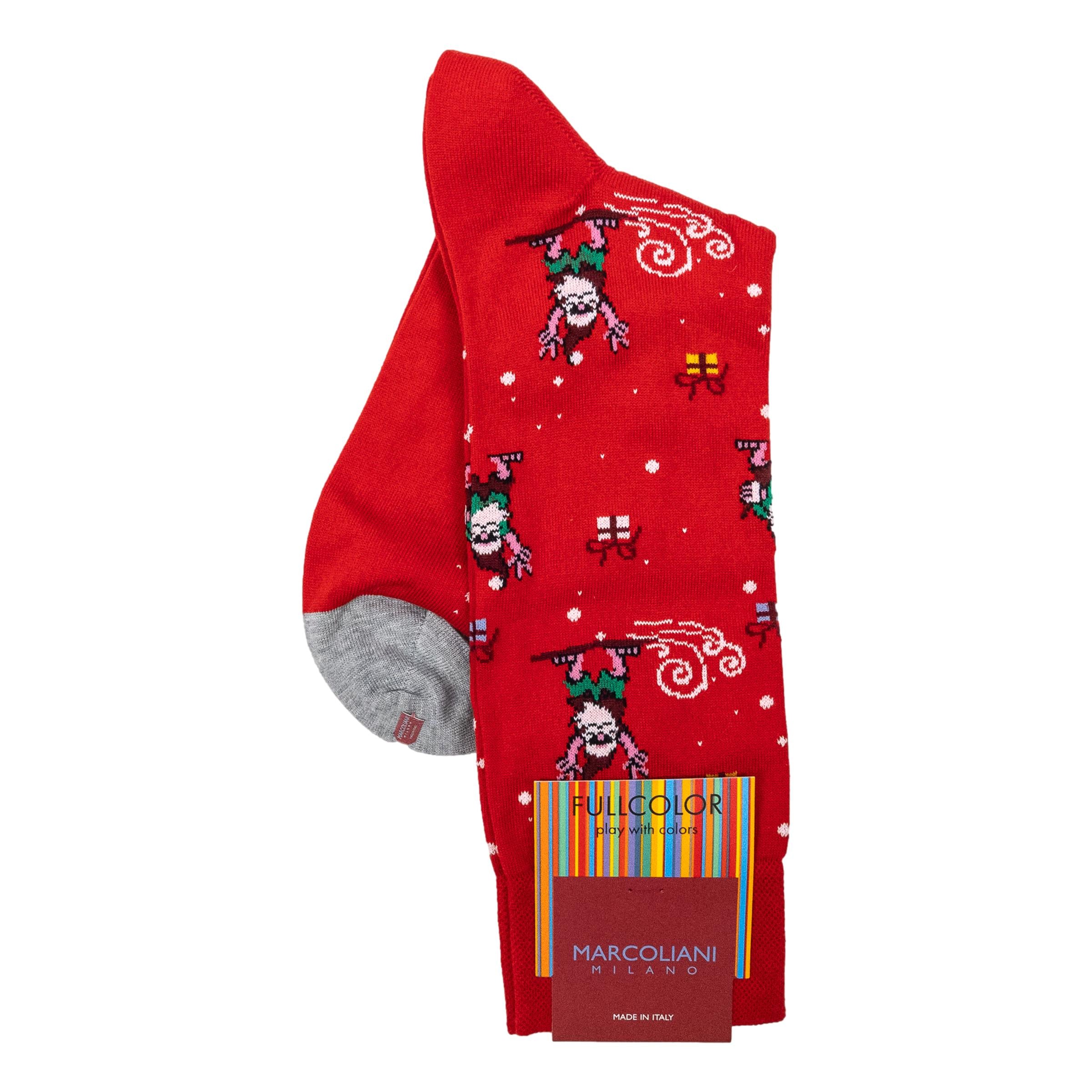 Fun Santa Cotton Dress Sock