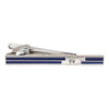 Navy Enamel Crystal Tie Bar