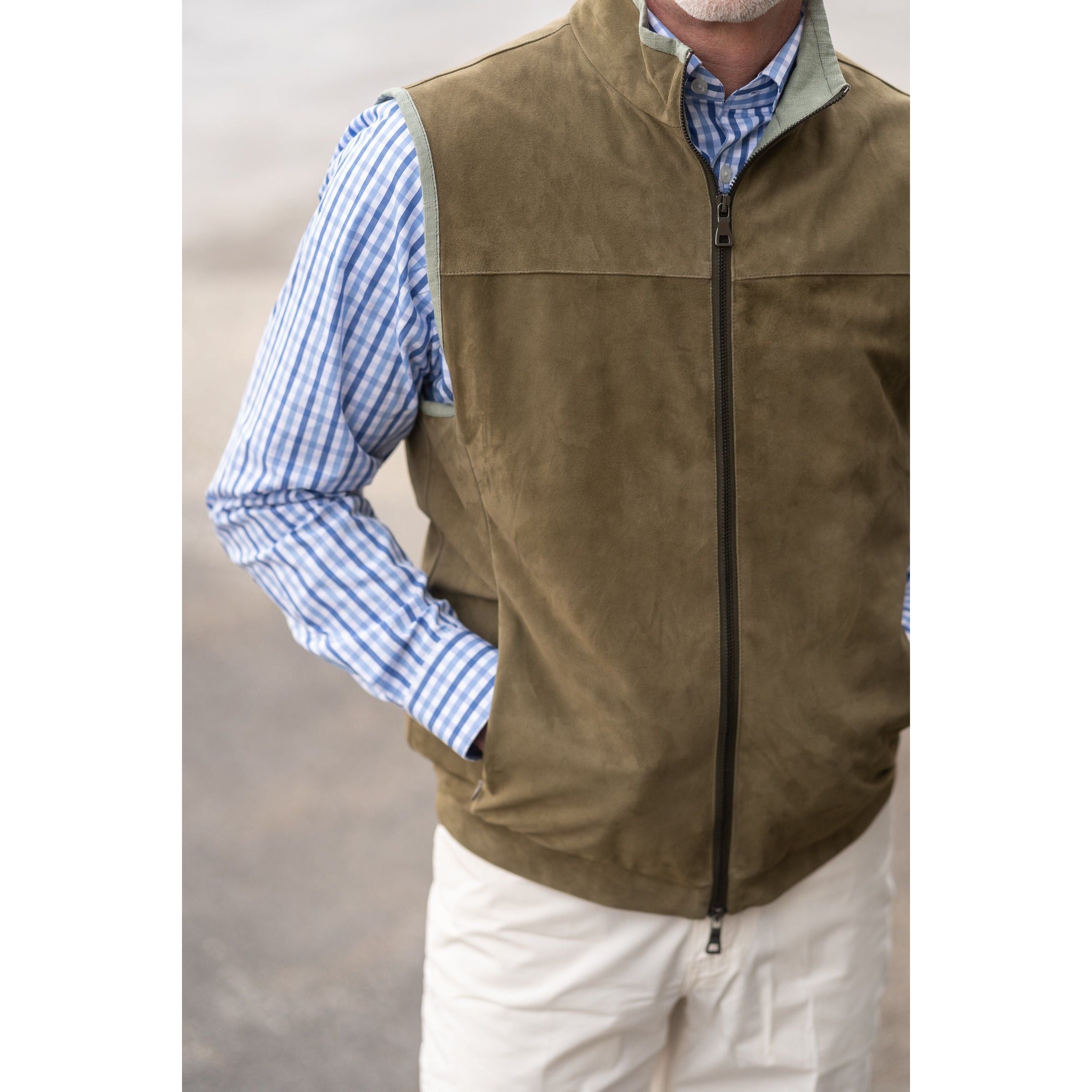 Loden Suede Waterville Vest