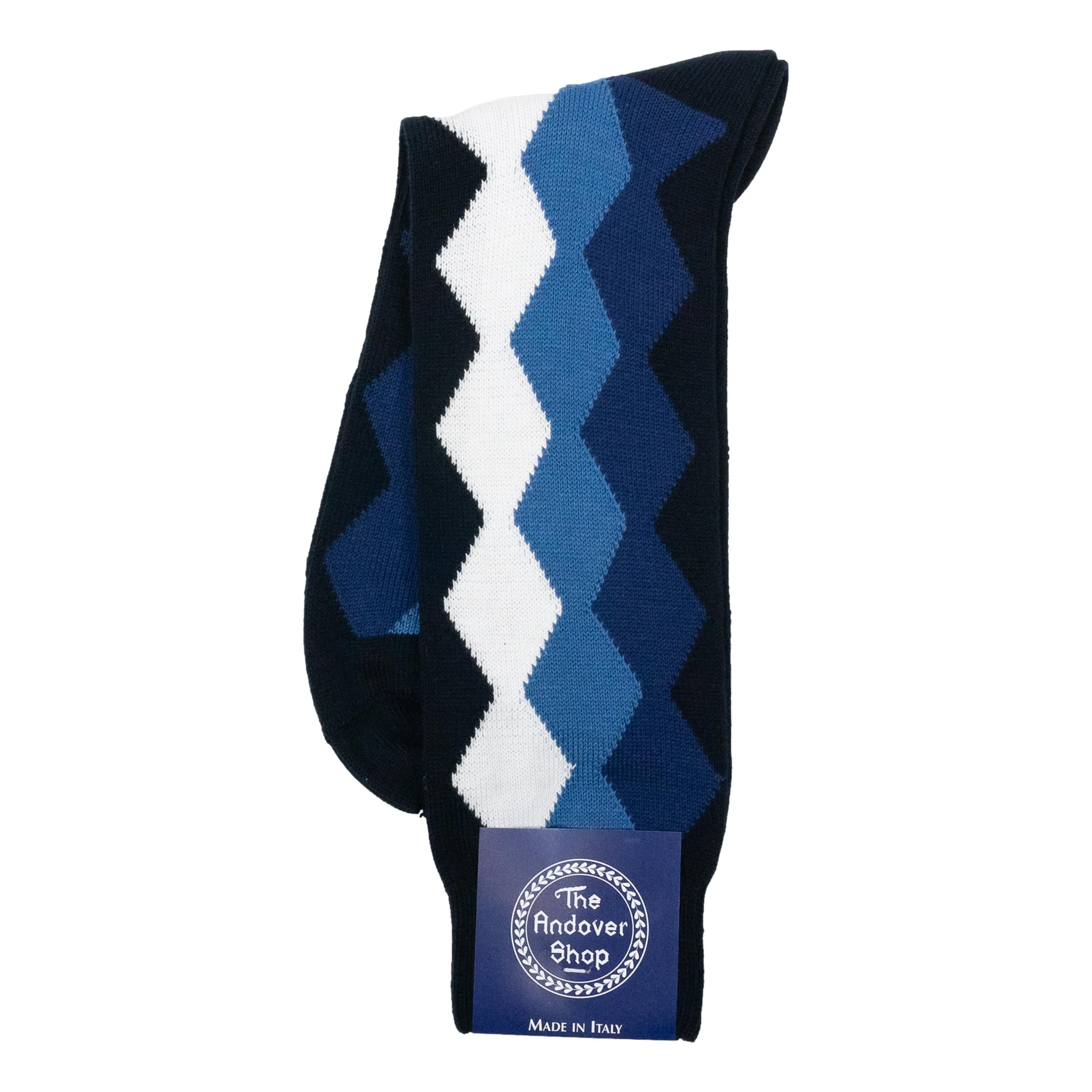 Mid-Calf Cotton Picasso Dress Sock