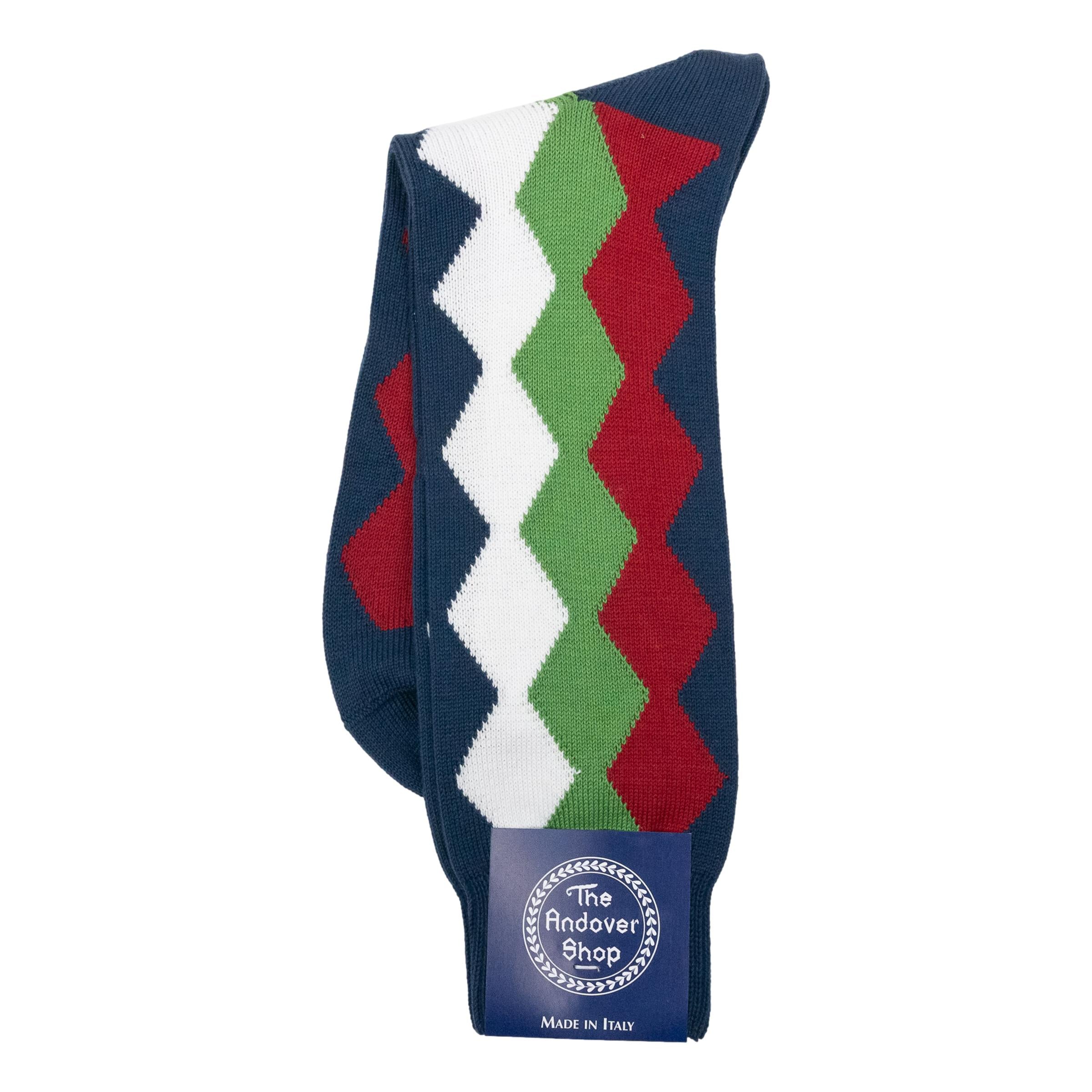 Mid-Calf Cotton Picasso Dress Sock