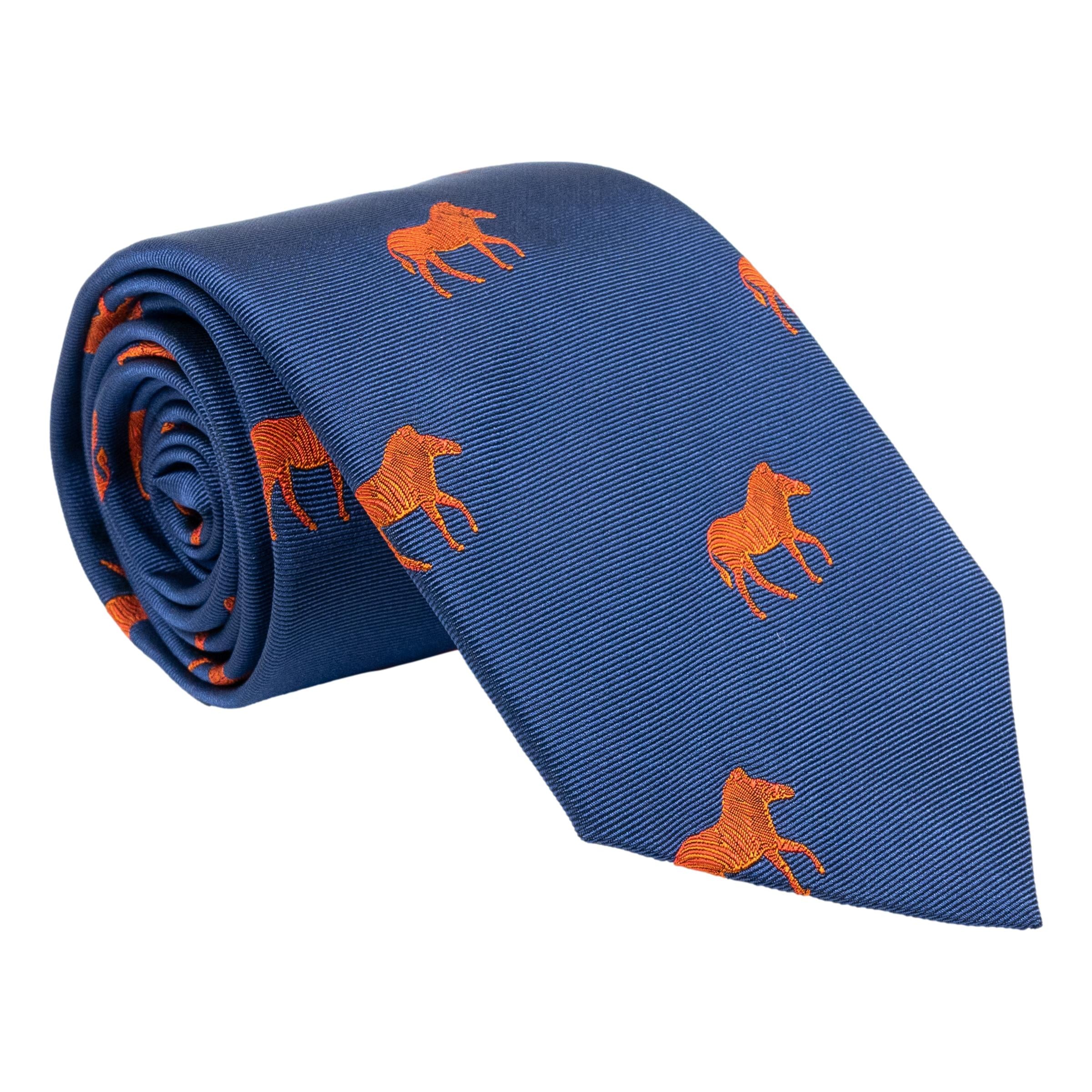 Walking Zebra Silk Tie