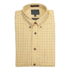 Yellow Ground with Sky Blue, Navy, and Fern Tattersall Viyella Sport Shirt