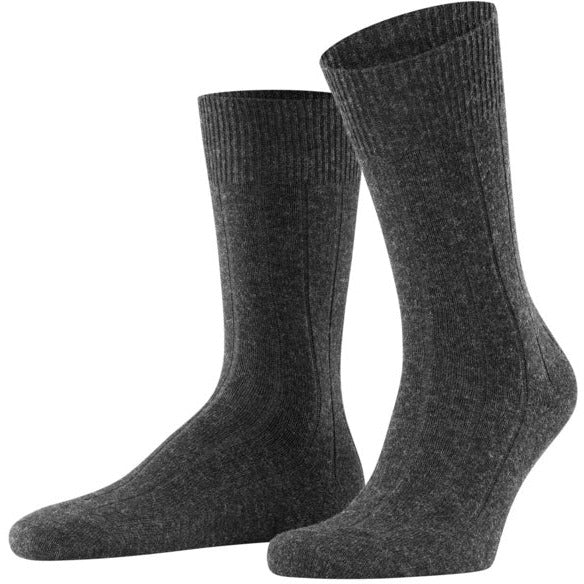 Lhasa Cashmere Blend Mid-Calf Ribbed Dress Sock