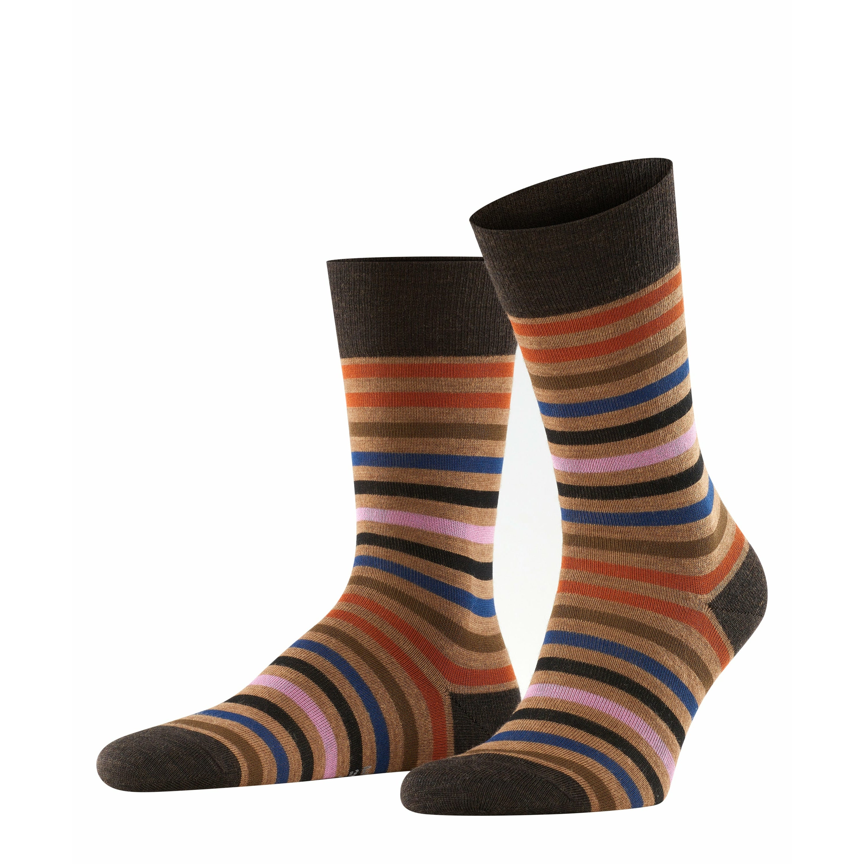 Tinted Stripe Mid-Calf Dress Sock