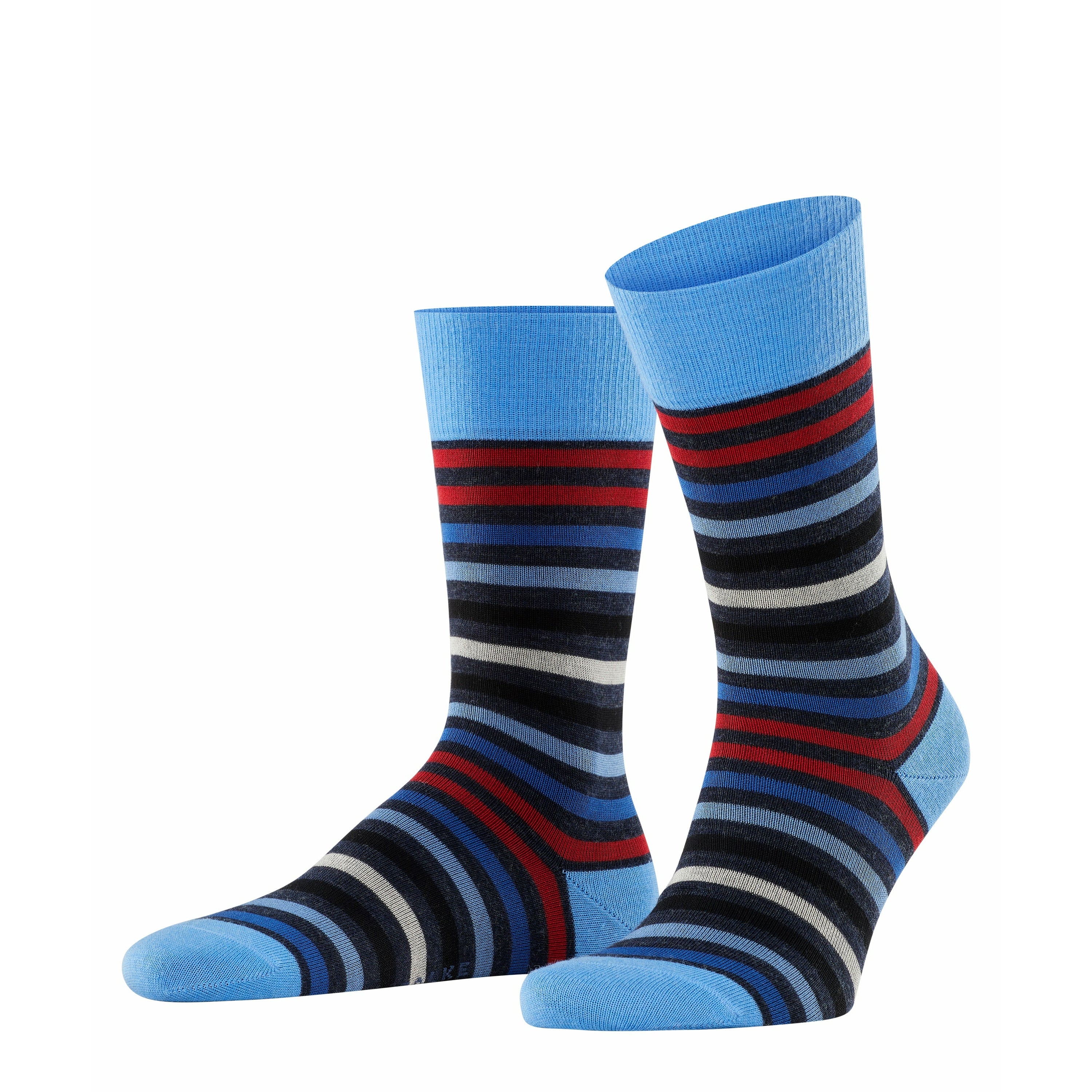 Tinted Stripe Mid-Calf Dress Sock