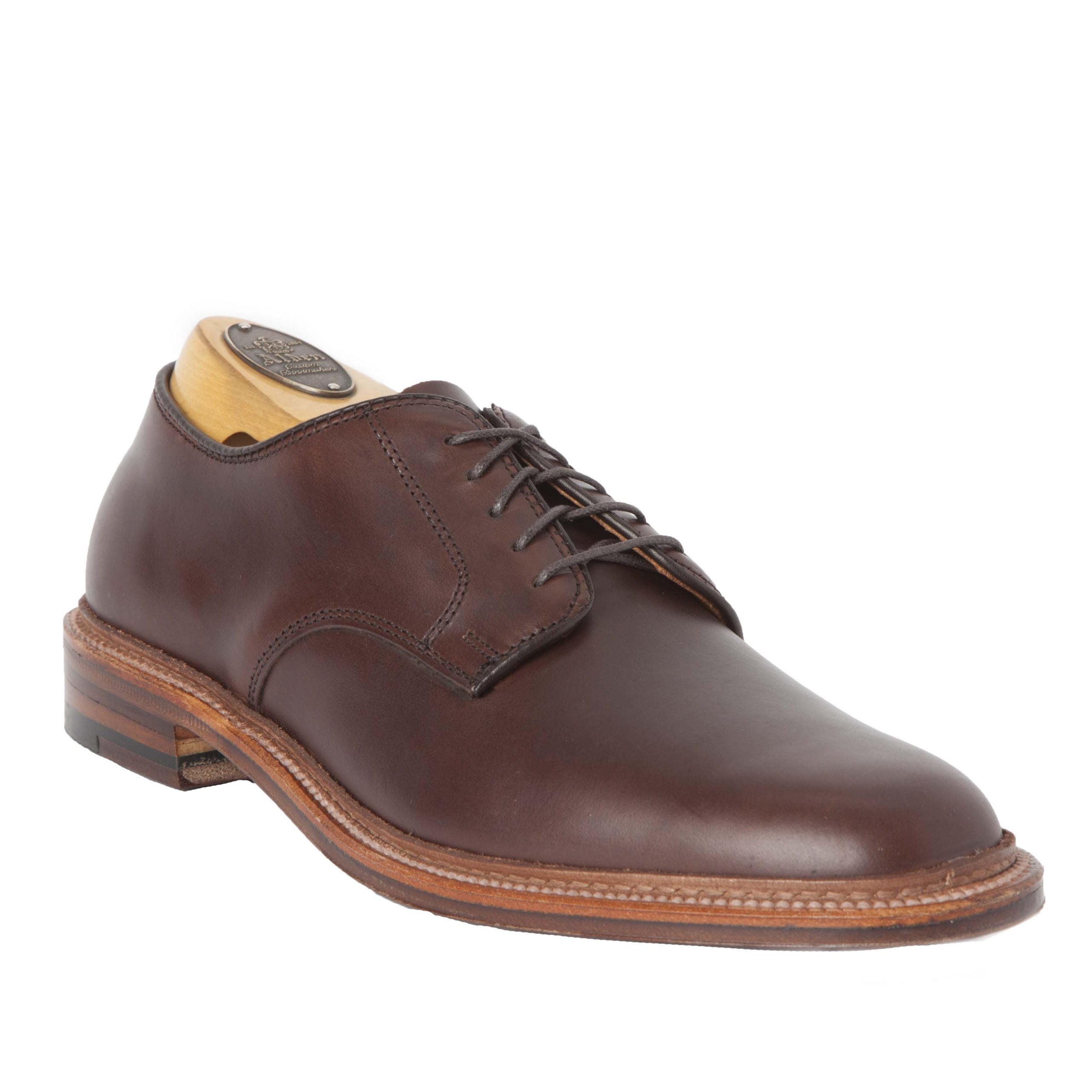 Alden Unlined Plain Toe Blucher Brown Chromexcel #29364F