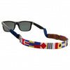 Nautical Alphabet Needlepoint Sunglass Straps