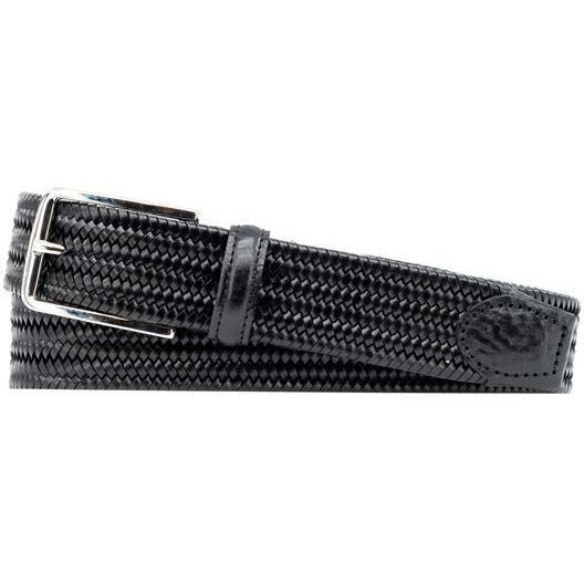 Braided Leather Stretch Belt