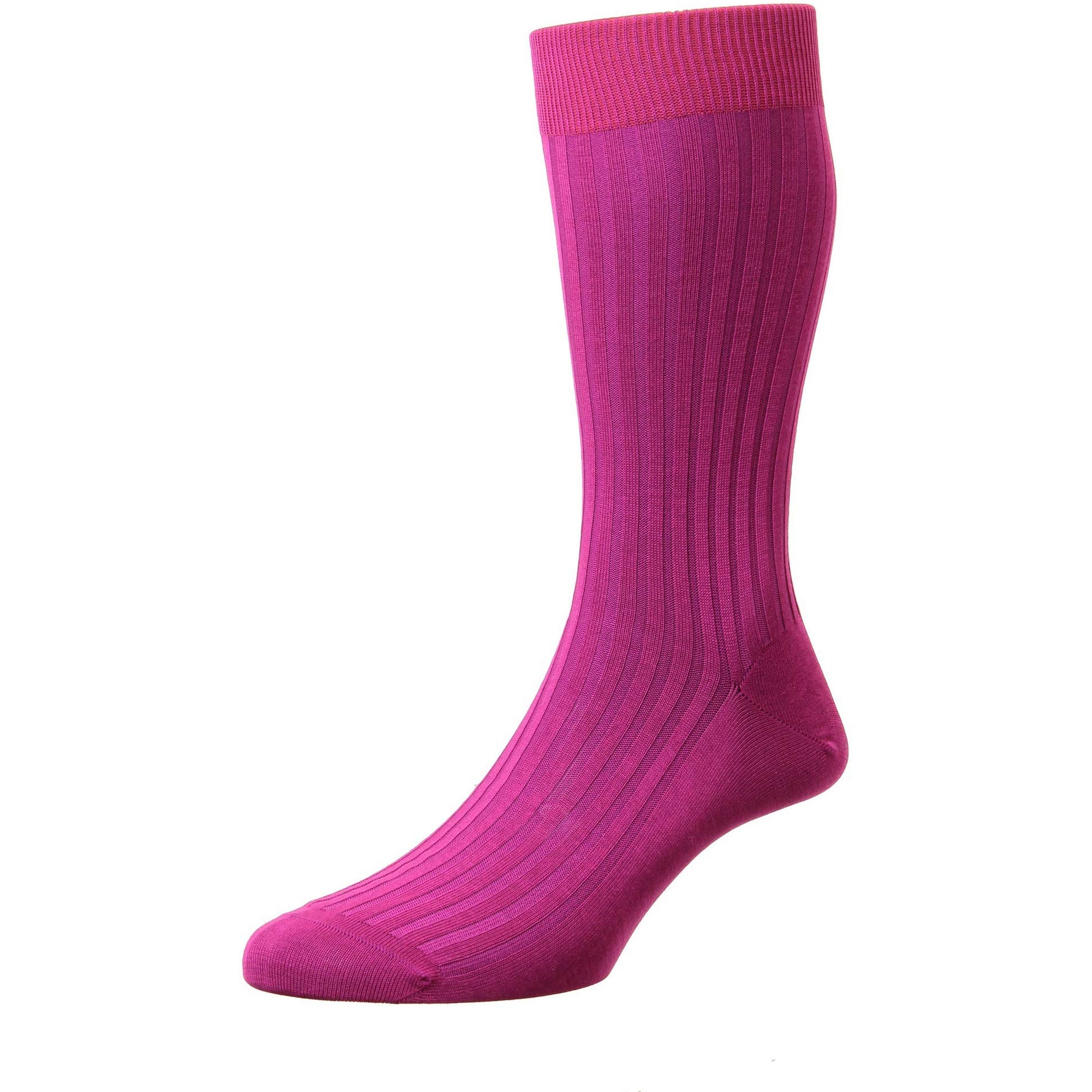 Danvers 5x3 Rib Cotton Lisle Dress Socks