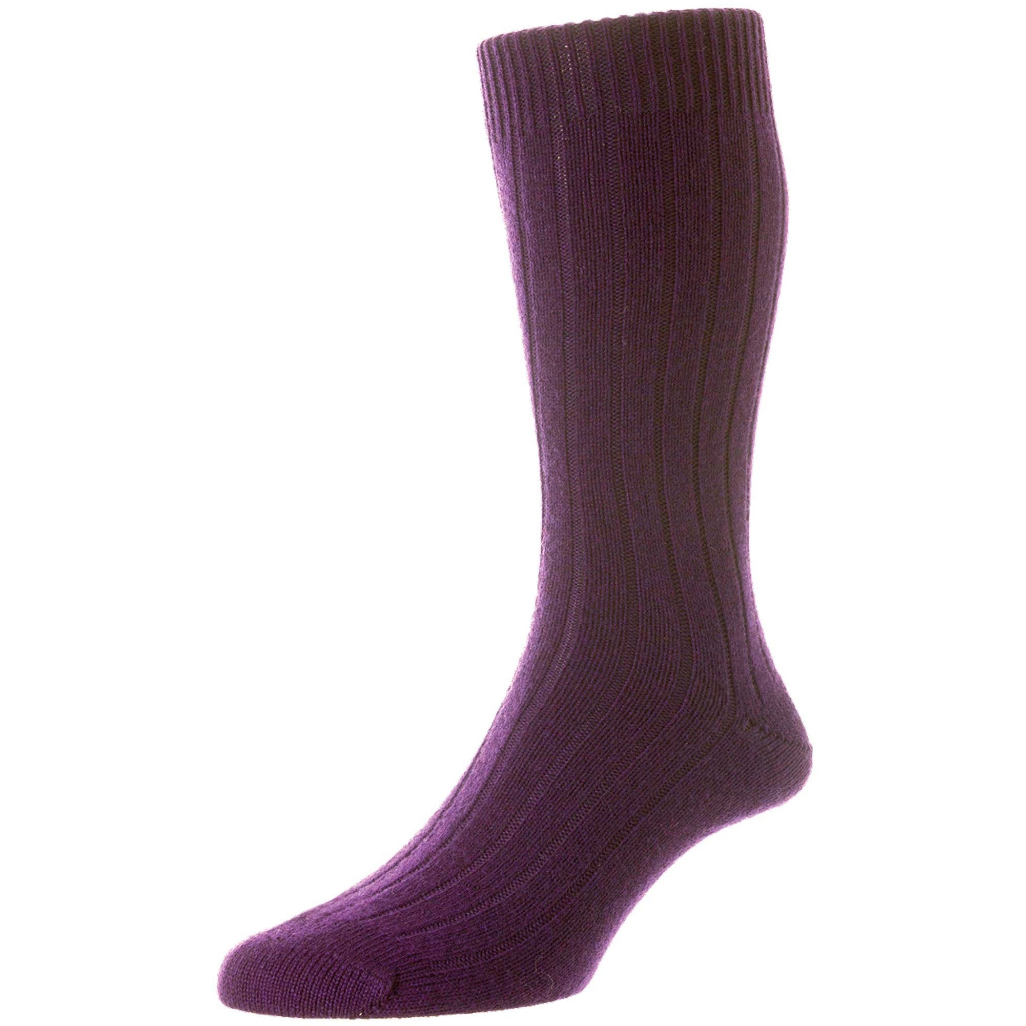 Waddington 5x1 Rib Cashmere Dress Socks