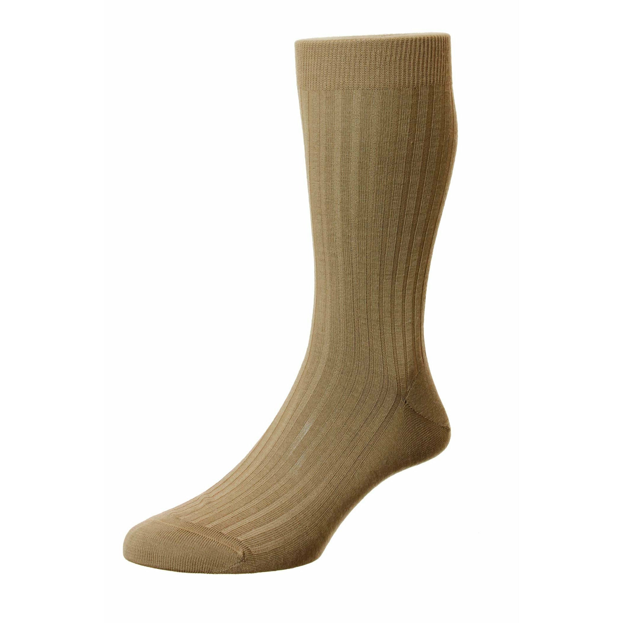 Laburnum 5x3 Rib Merino Wool Mid-calf Dress Socks