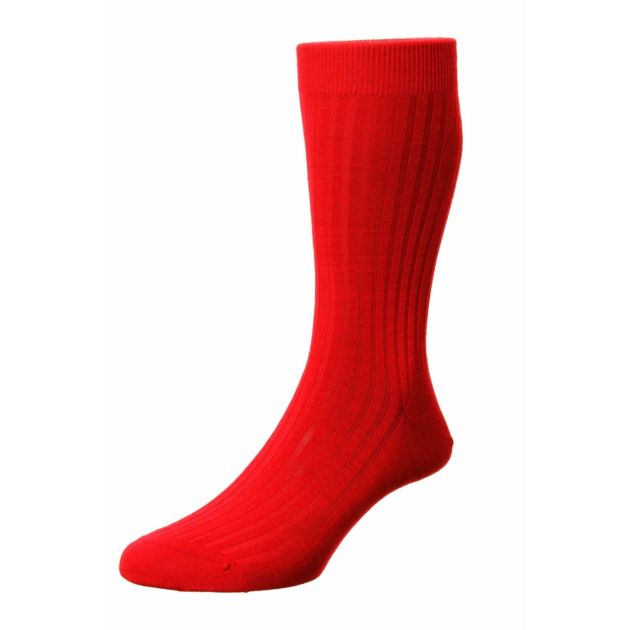 Laburnum 5x3 Rib Merino Wool Mid-calf Dress Socks