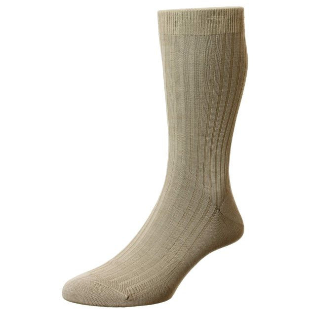 Laburnum 5x3 Rib Merino Wool Mid-calf Dress Socks