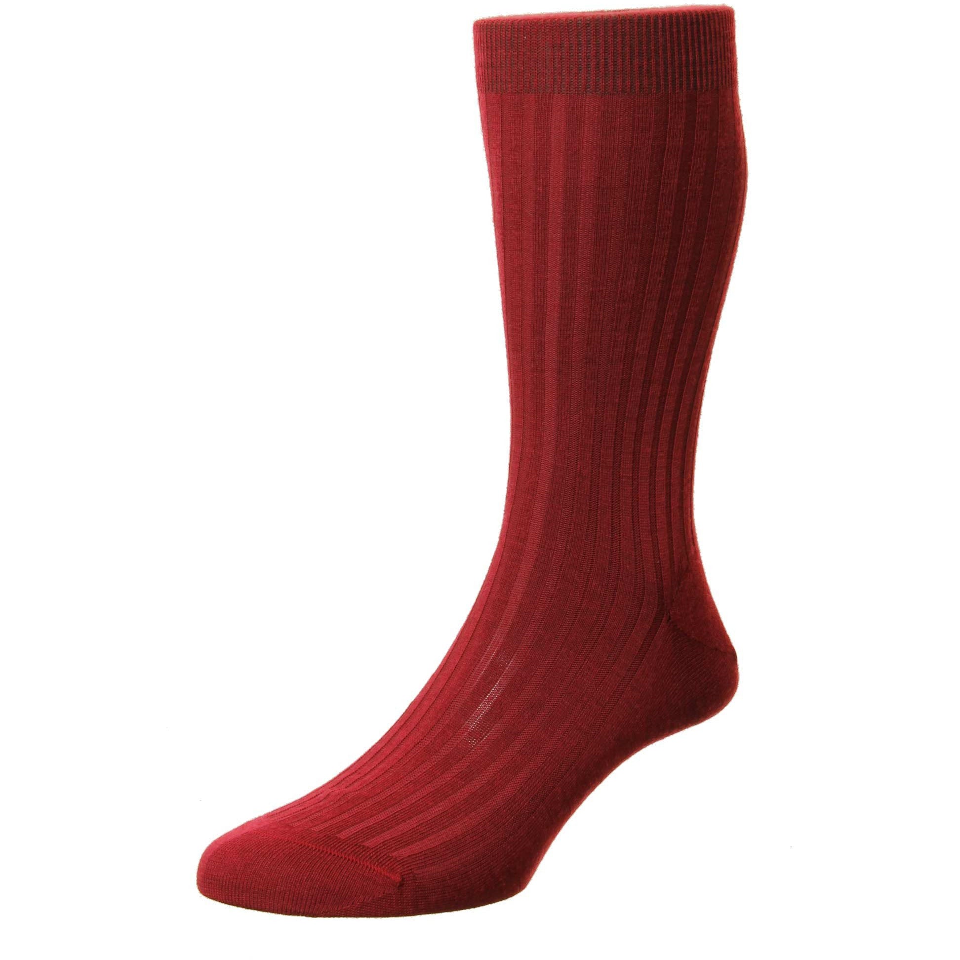 Laburnum 5x3 Rib Merino Wool Mid-calf Dress Socks