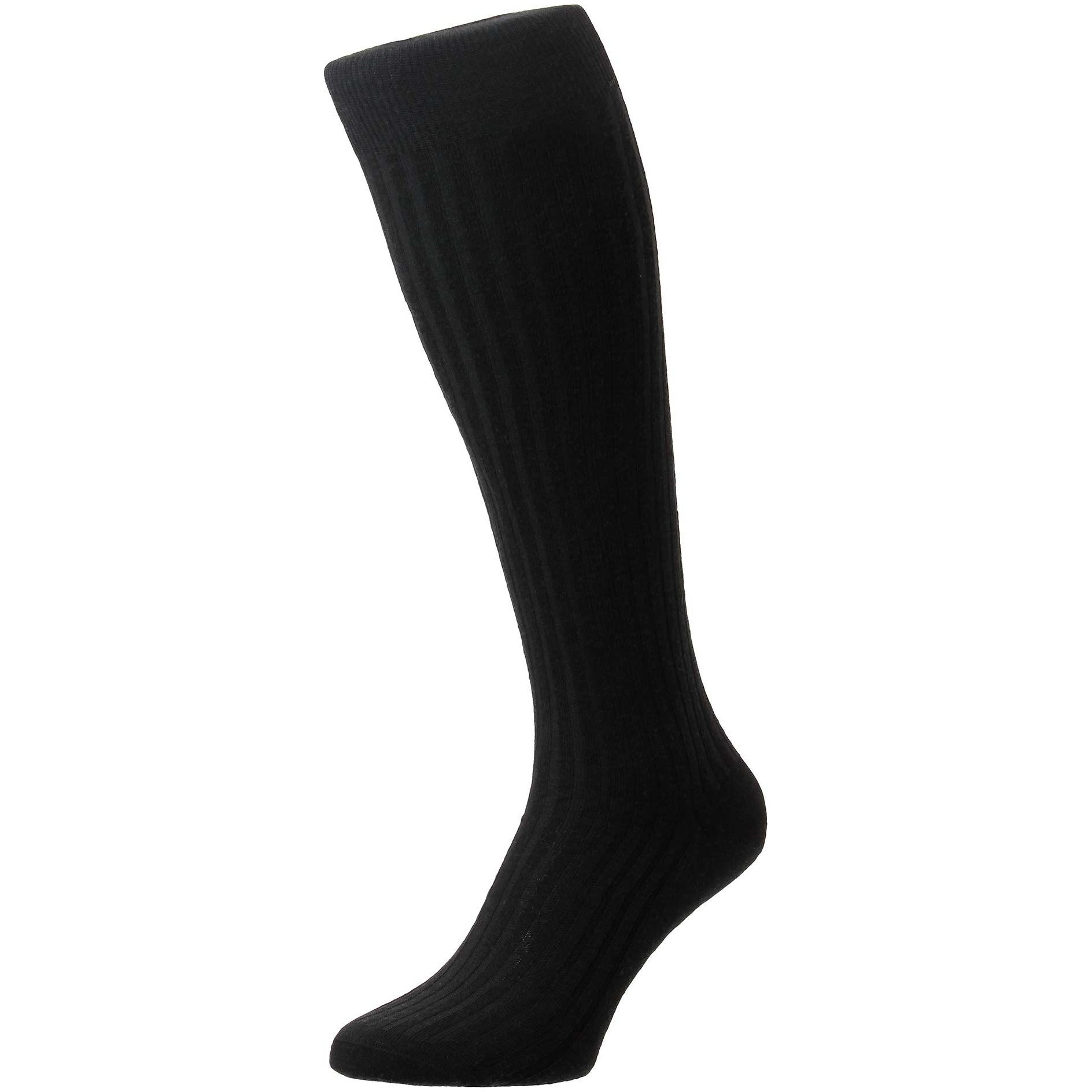 Laburnum 5x3 Rib Merino Over the Calf Wool Dress Socks