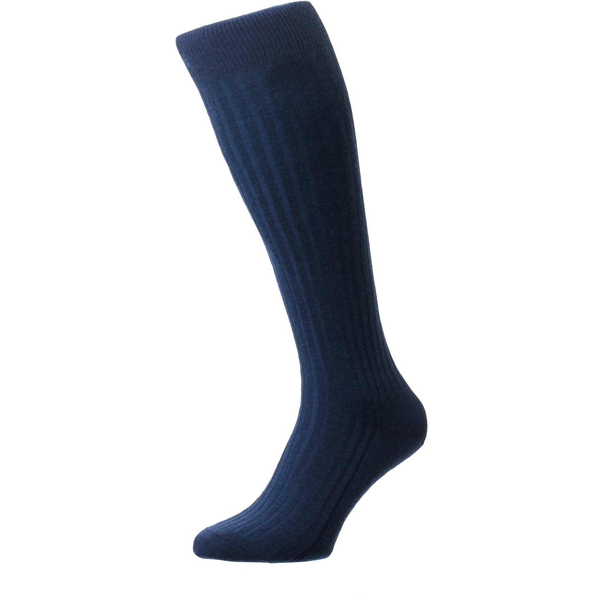 Laburnum 5x3 Rib Merino Over the Calf Wool Dress Socks