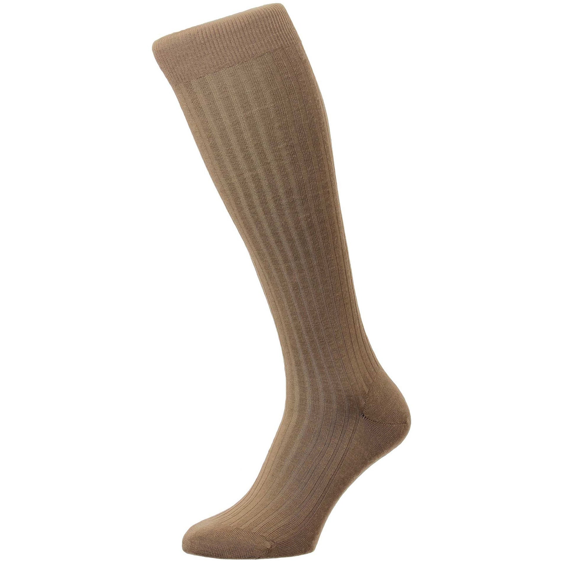 Laburnum 5x3 Rib Merino Over the Calf Wool Dress Socks