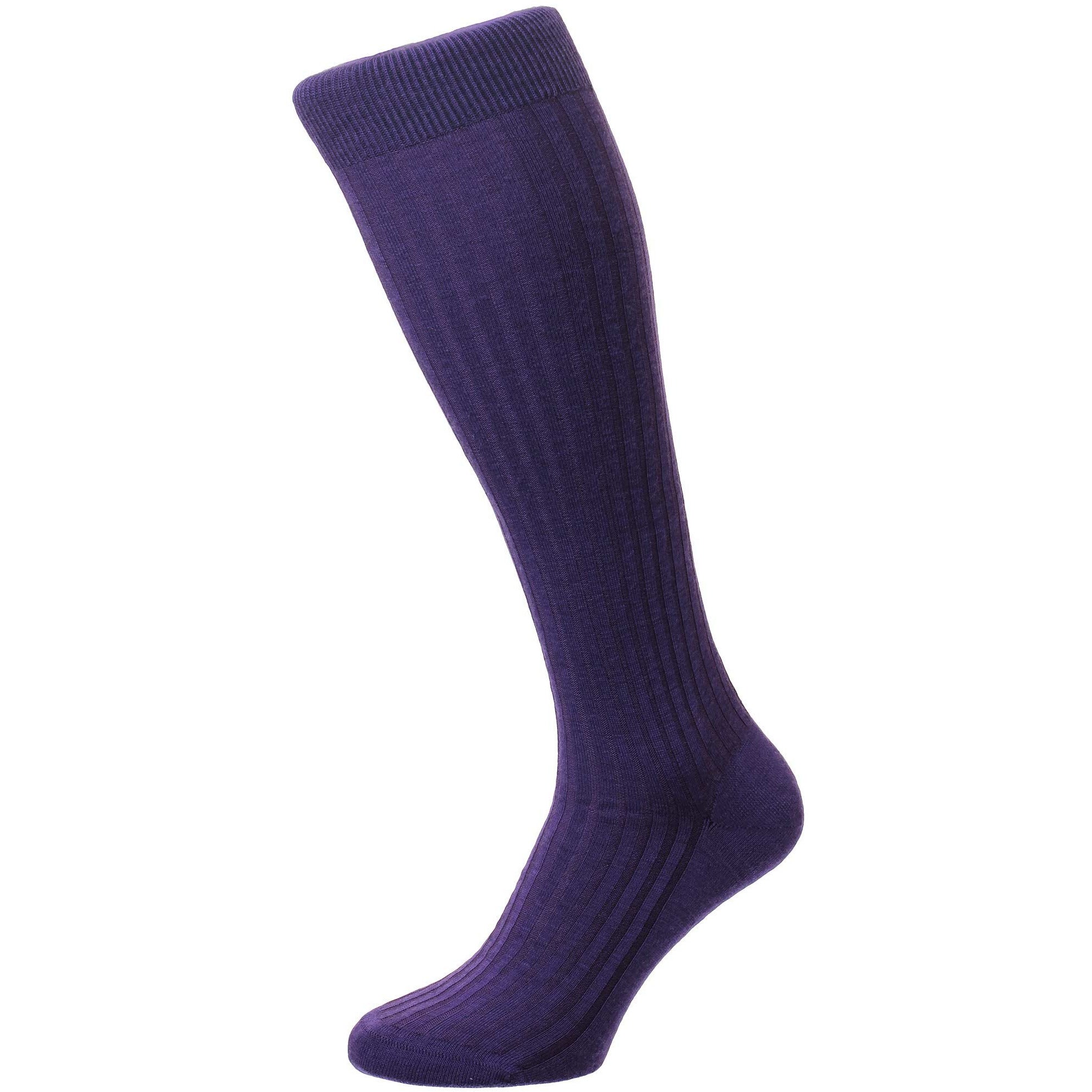 Laburnum 5x3 Rib Merino Over the Calf Wool Dress Socks