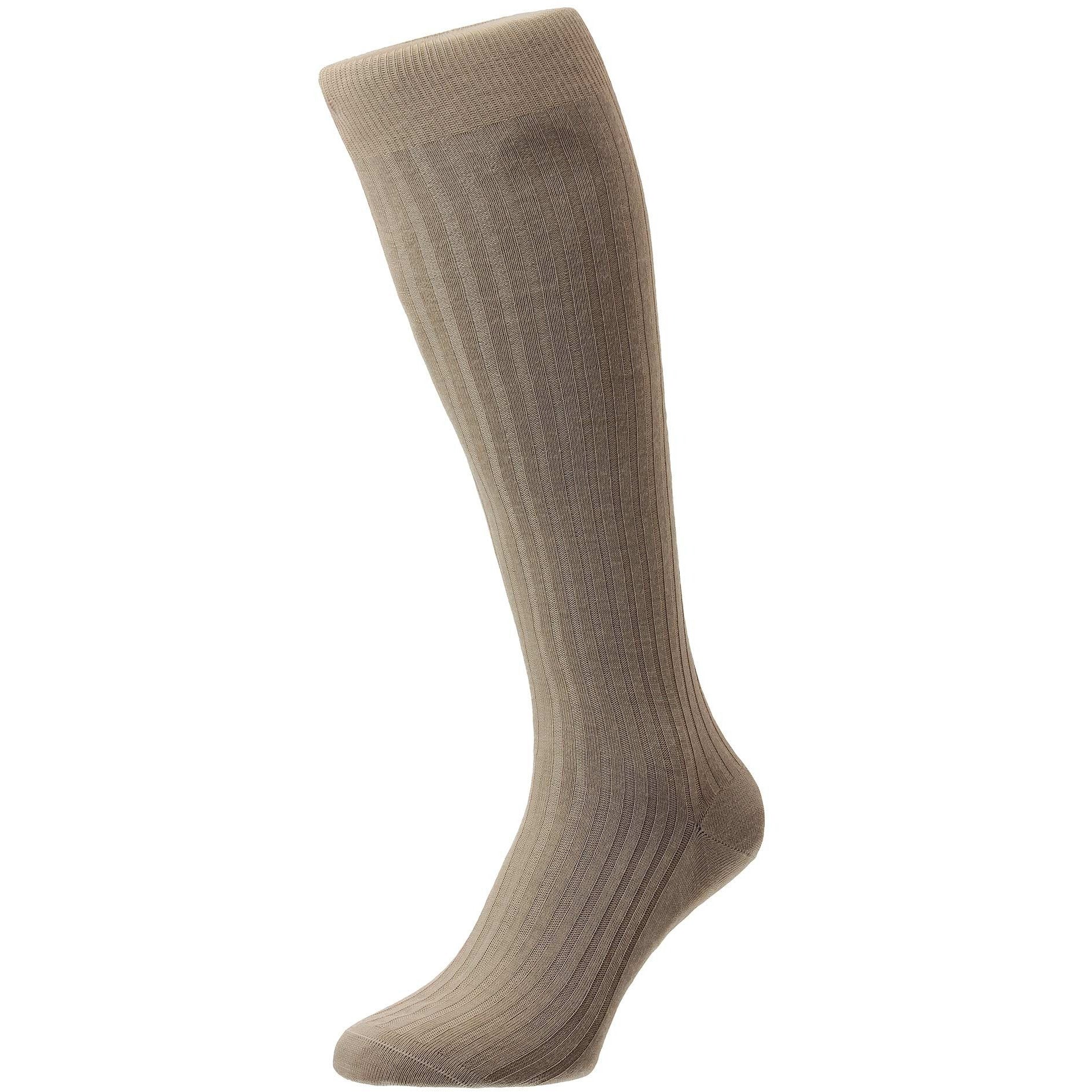 Laburnum 5x3 Rib Merino Over the Calf Wool Dress Socks