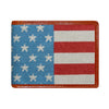 Stars and Stripes Needlepoint Card Wallet