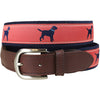 Labrador Retriever Leather Tab Belt