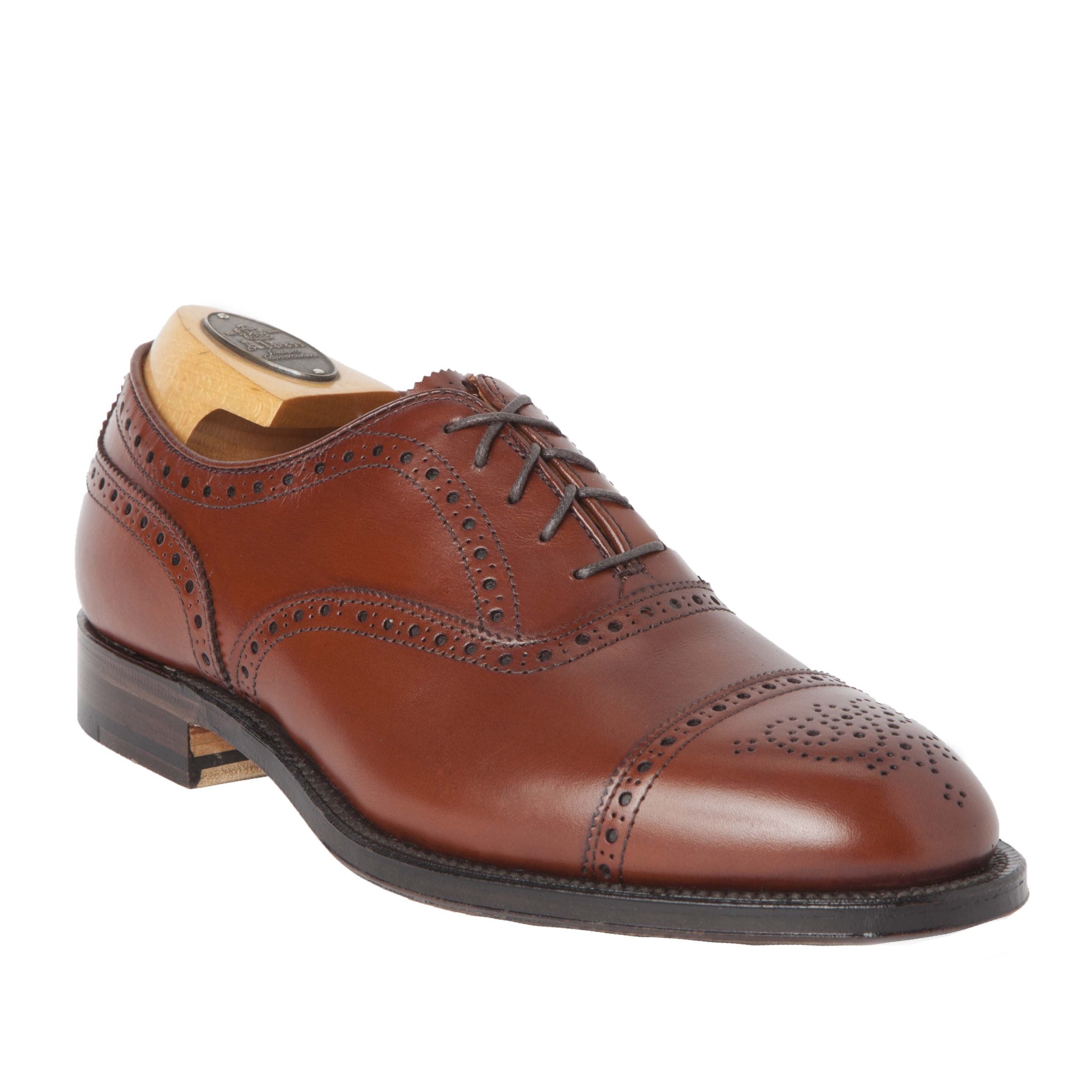 Burnished Tan Medallion Cap Toe Bal #911