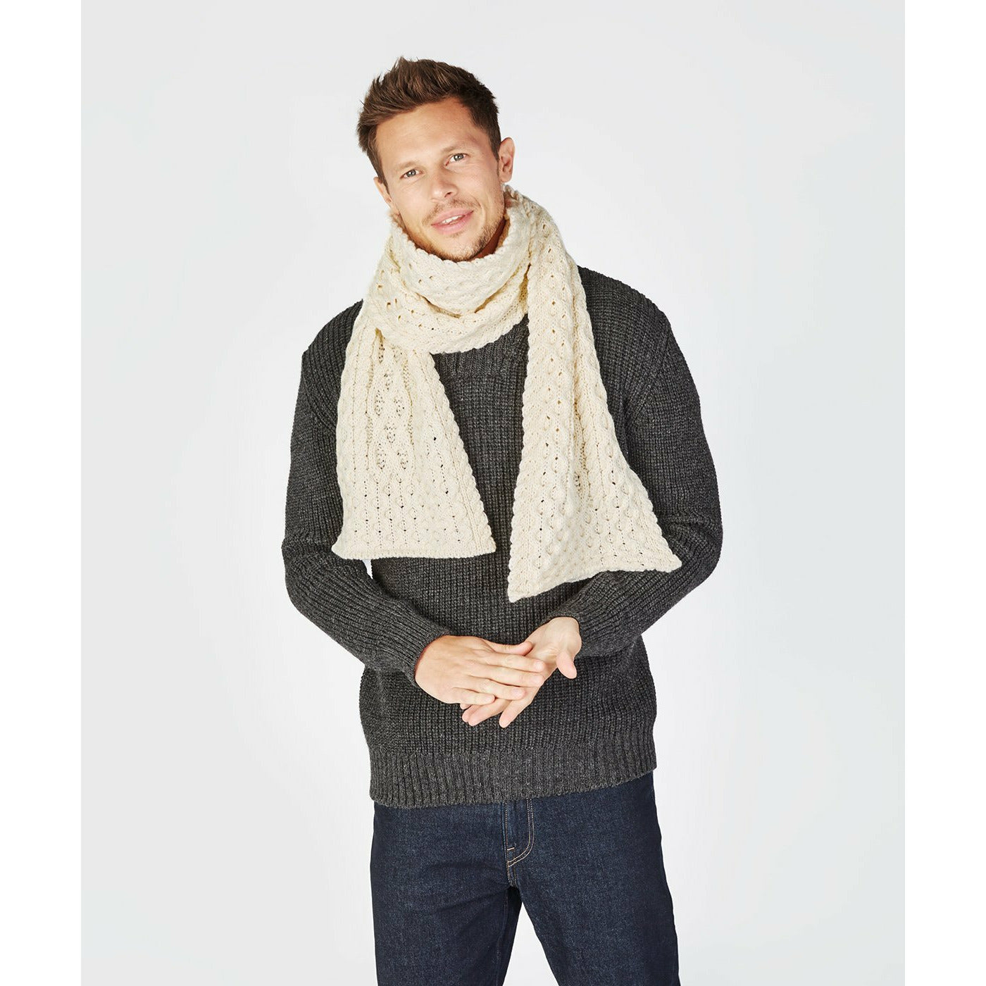 Knitted Aran Scarf