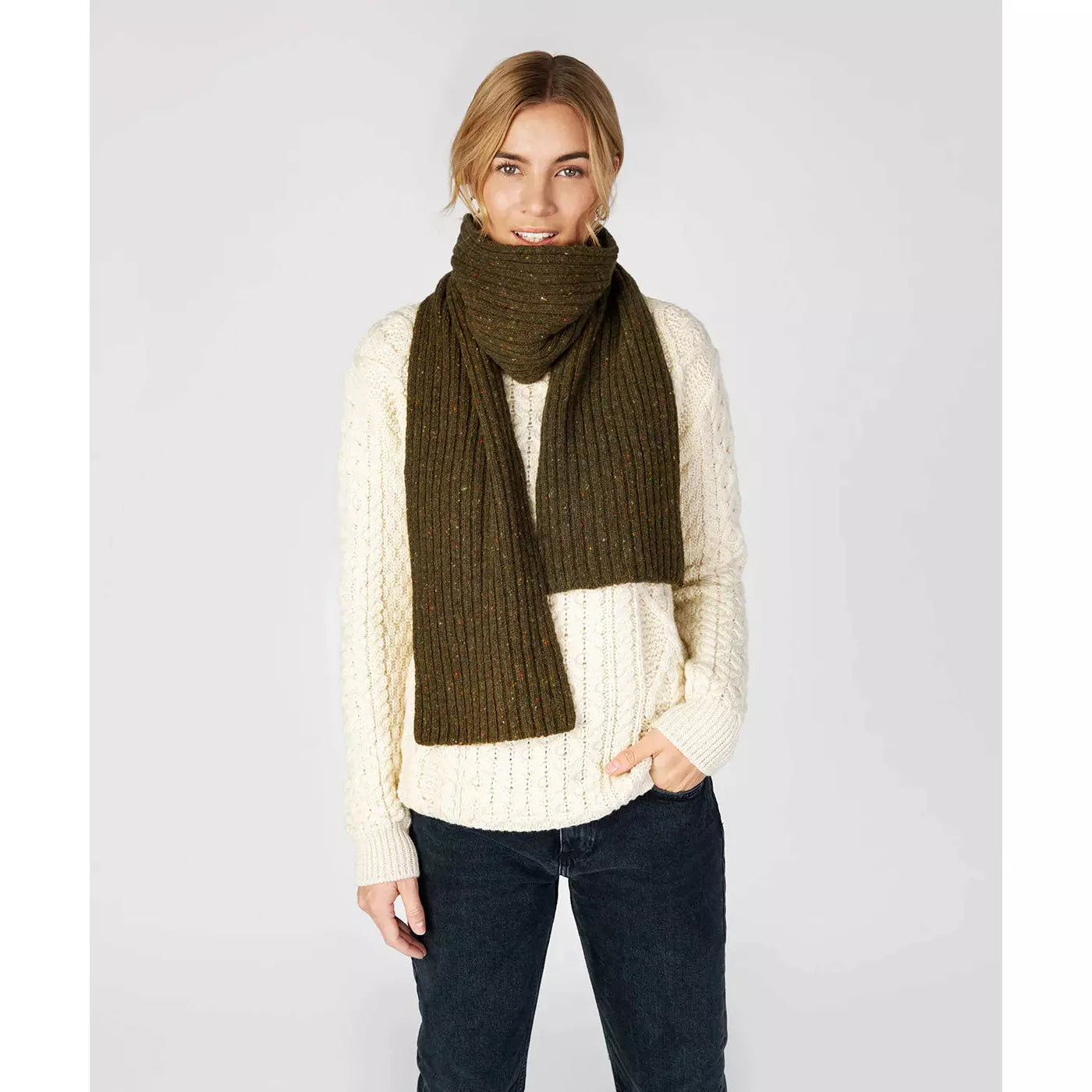 Knitted Luxe Ribbed Scarf