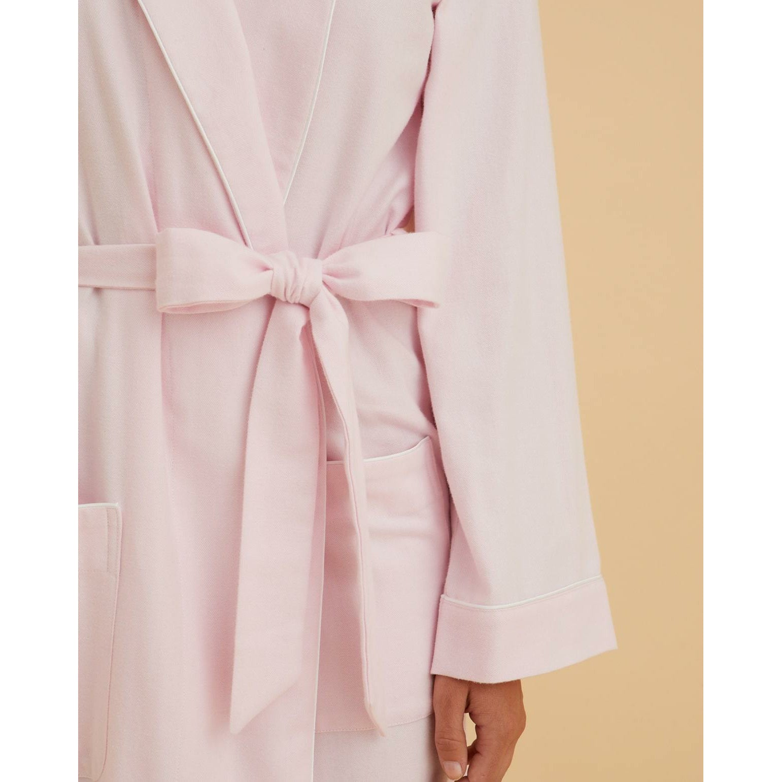 Brushed Cotton Flannel Dressing Gown