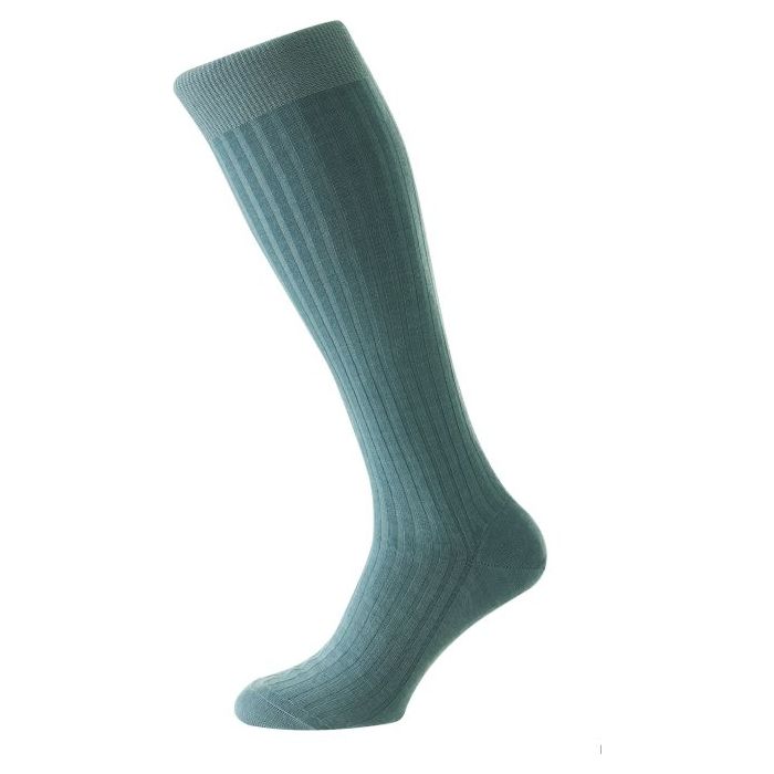 Laburnum 5x3 Rib Merino Over the Calf Wool Dress Socks