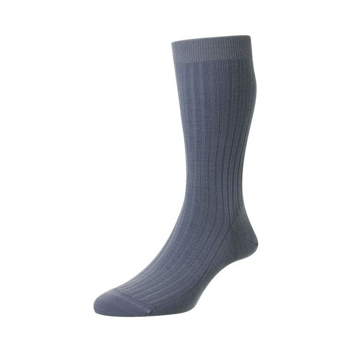 Laburnum 5x3 Rib Merino Wool Mid-calf Dress Socks