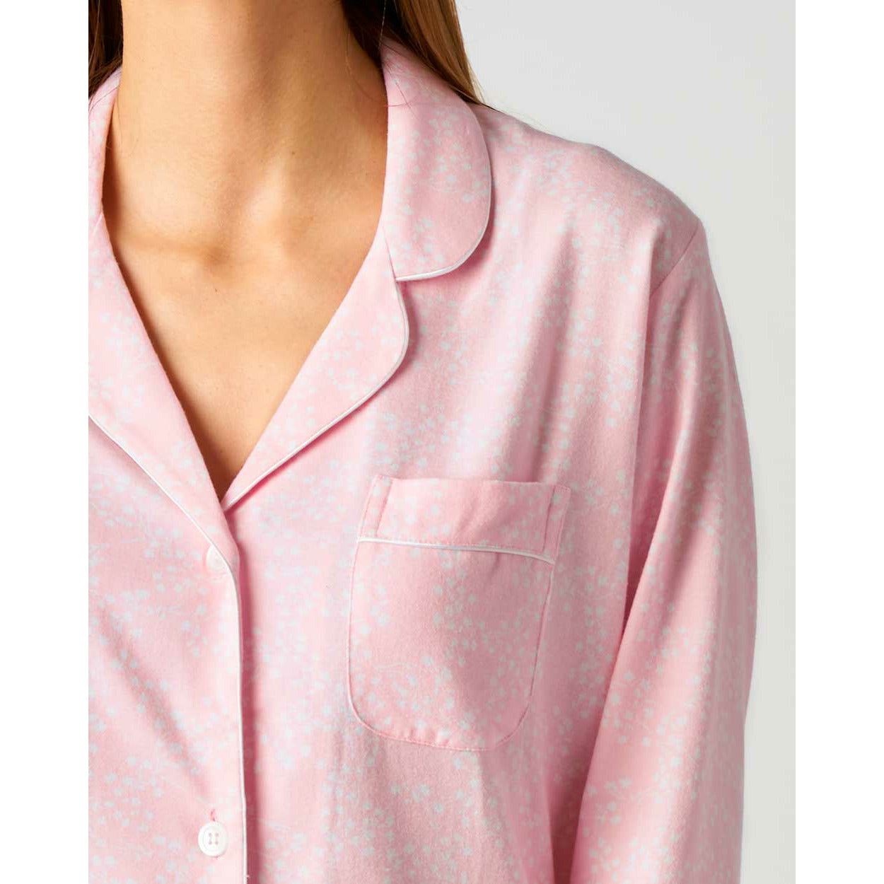 Ladies Brushed Cotton Flannel Pyjamas