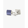 Cobalt Blue Stripe Cufflink