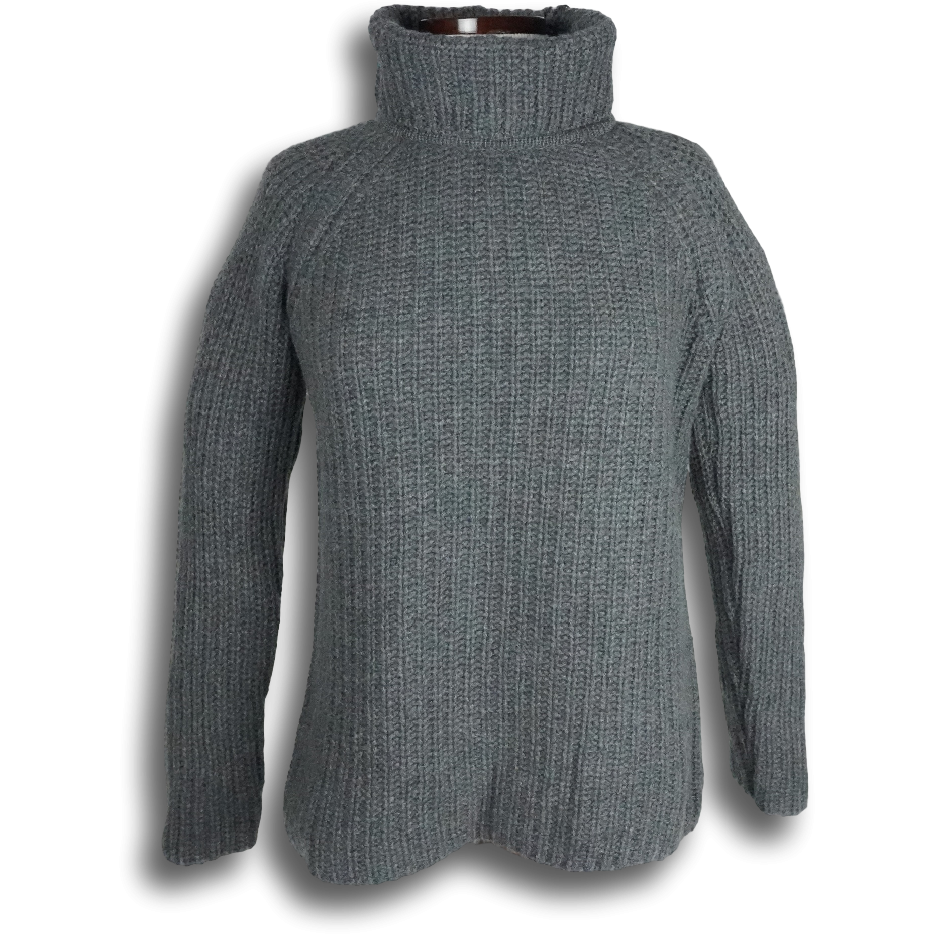 Cashmere Ribbed Turtleneck Sweater