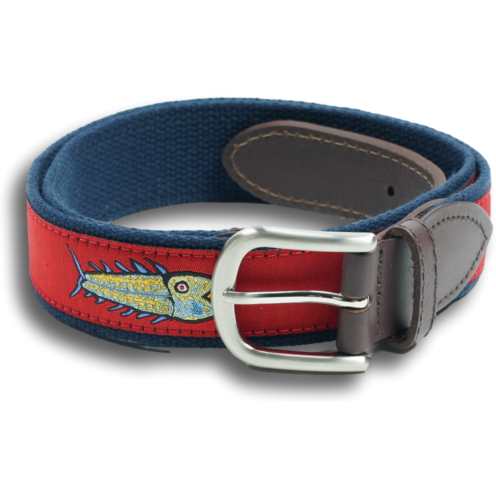 Hopkins Fish Leather Tab Belt