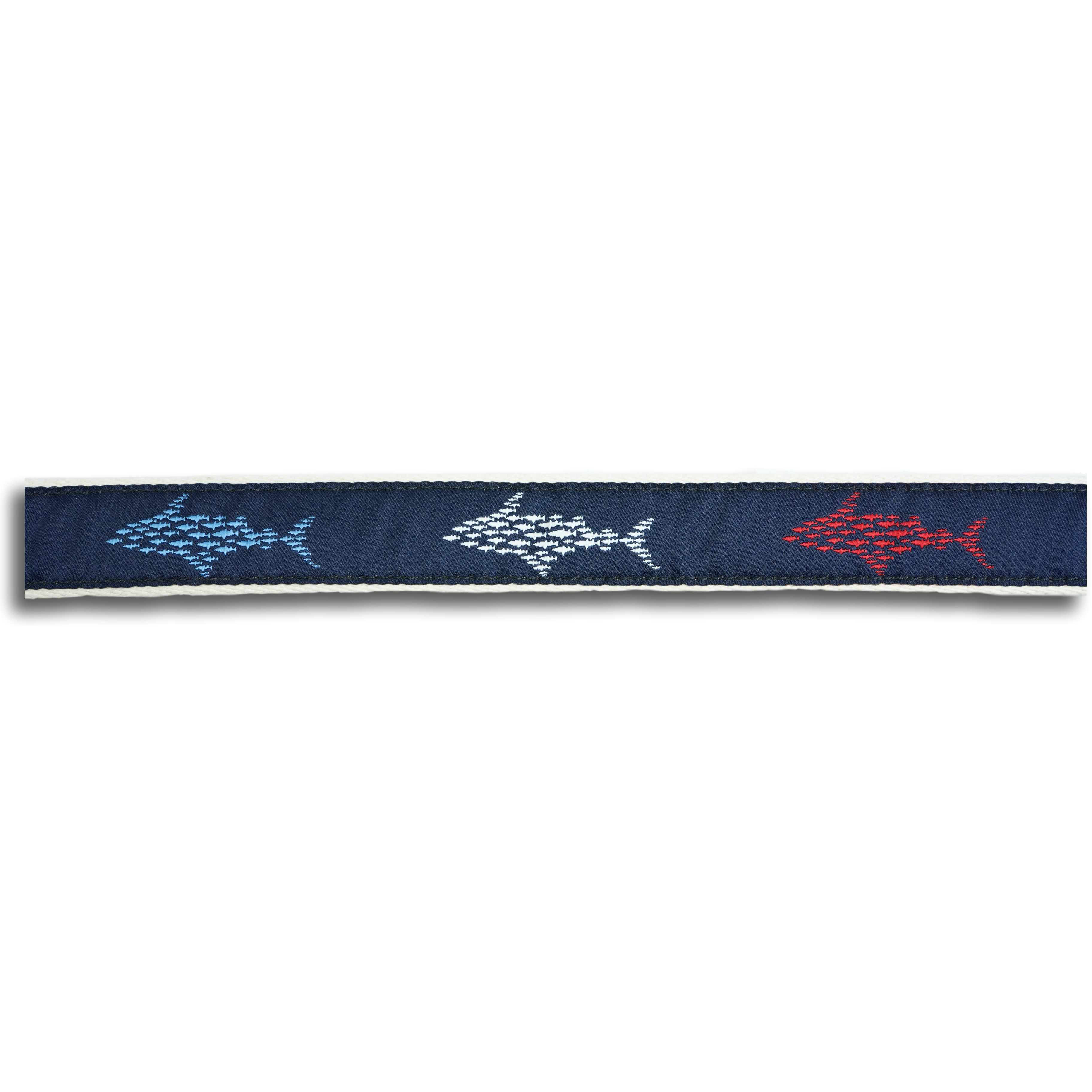 Red White and Blue Shark Ribbon Belt